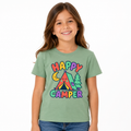 Happy Camper Kids Tee worn studio view