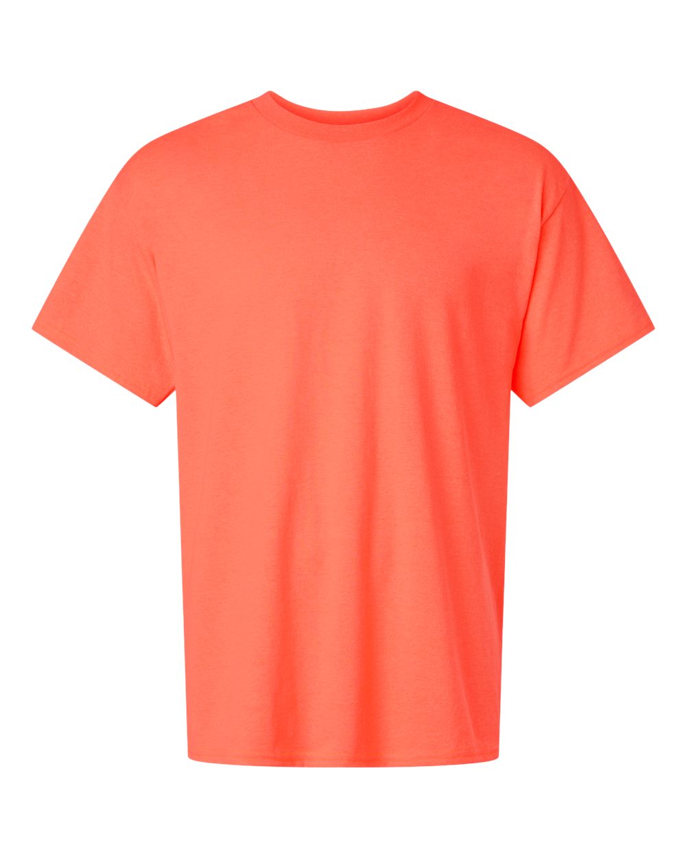 Gildan 5000 in Heather Neon Coral