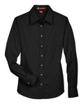 Harriton M500W — Women’s Easy Blend™ Long-Sleeve Twill Shirt