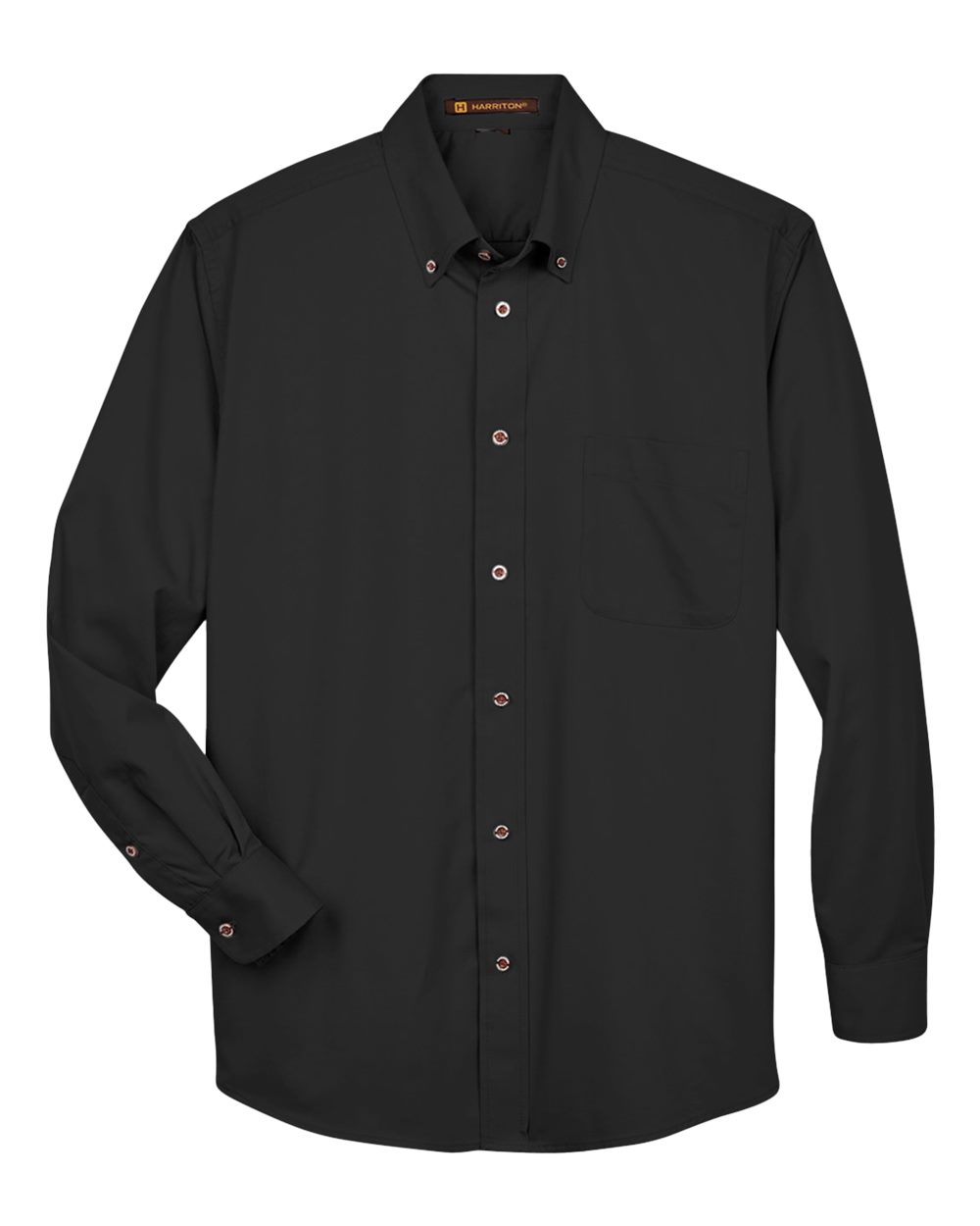 Harriton M500 — Men’s Easy Blend™ Long-Sleeve Twill Shirt