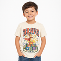 Brave Every Day Kids Tee worn studio view