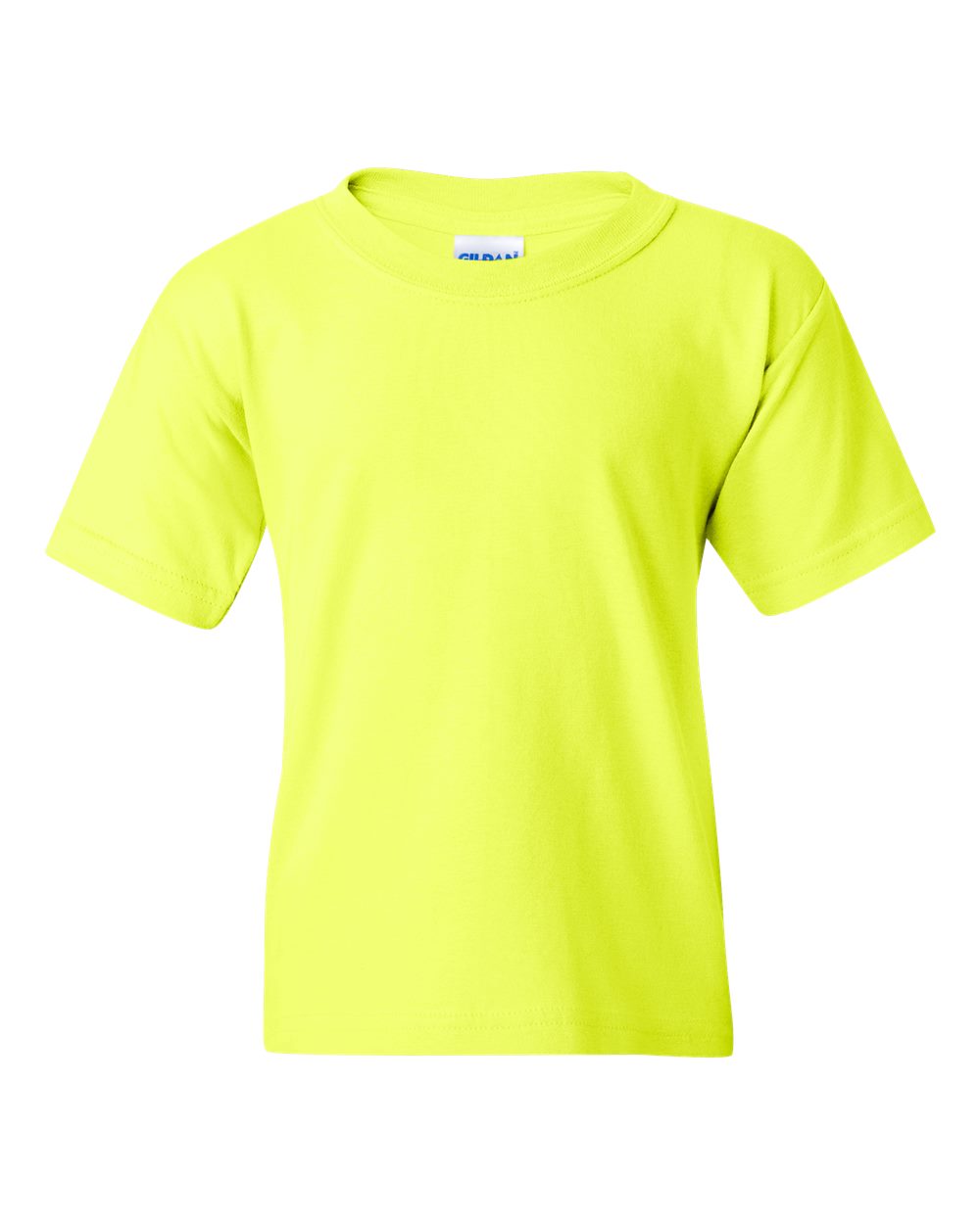 Gildan 5000B in Safety Green