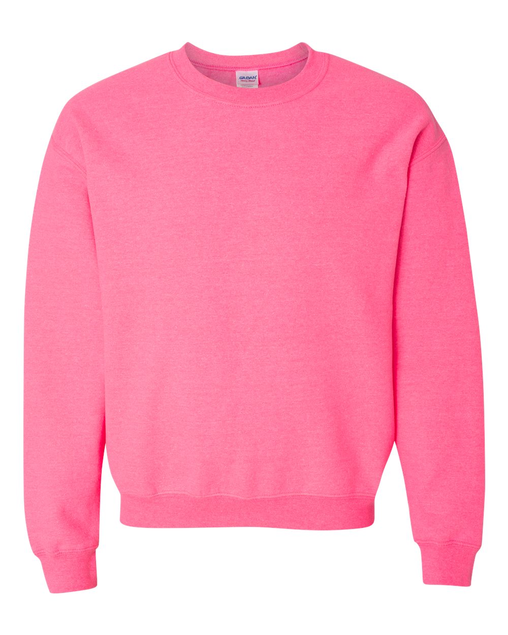 Gildan 18000 in Safety Pink
