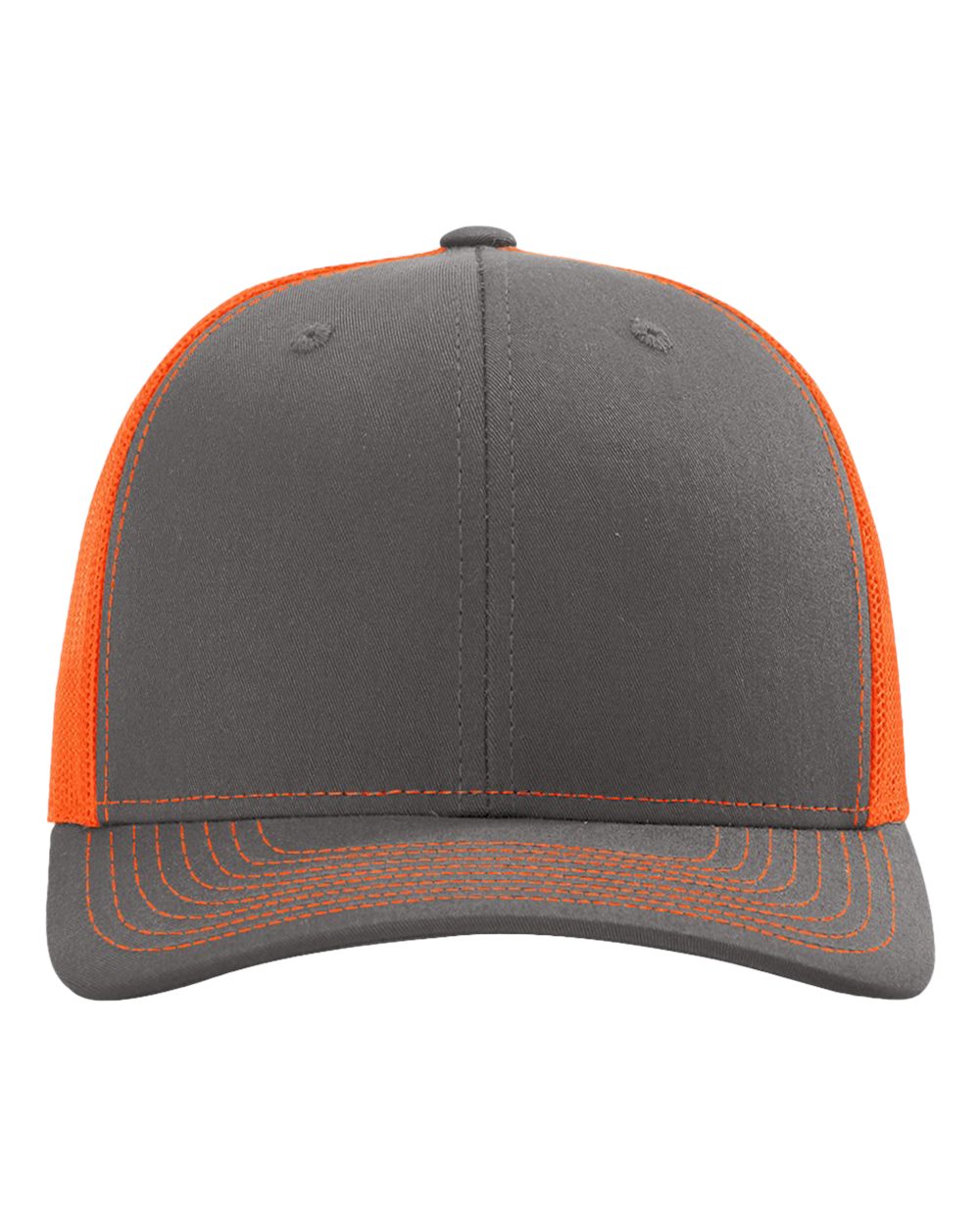 Richardson 112 in Charcoal/ Neon Orange