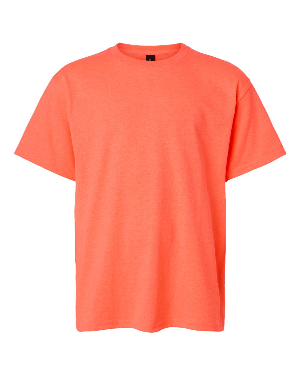Gildan 5000B in Heather Neon Coral