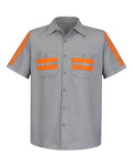 Red Kap SP24E in Light Grey/ Orange Trim