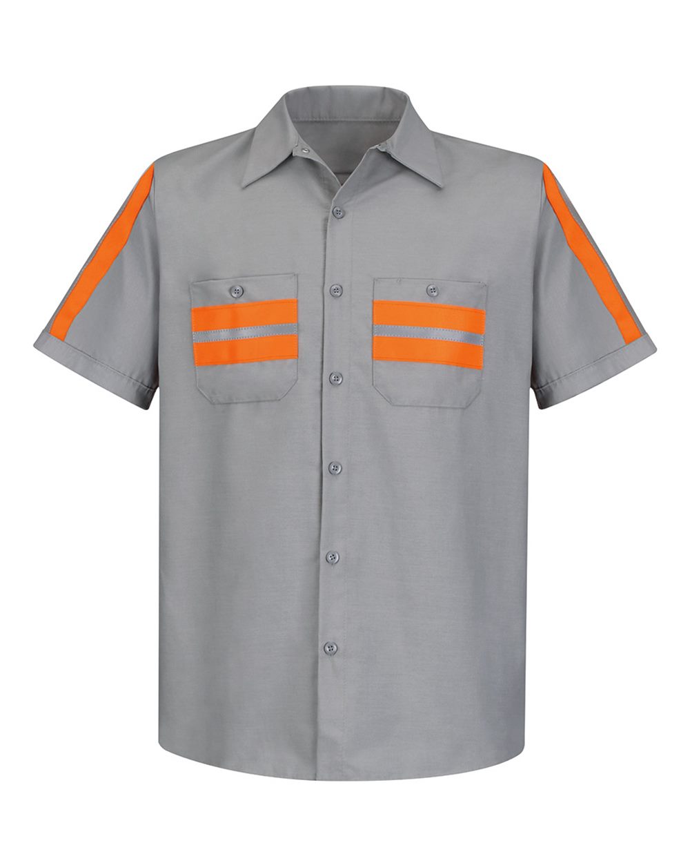 Red Kap SP24E in Light Grey/ Orange Trim