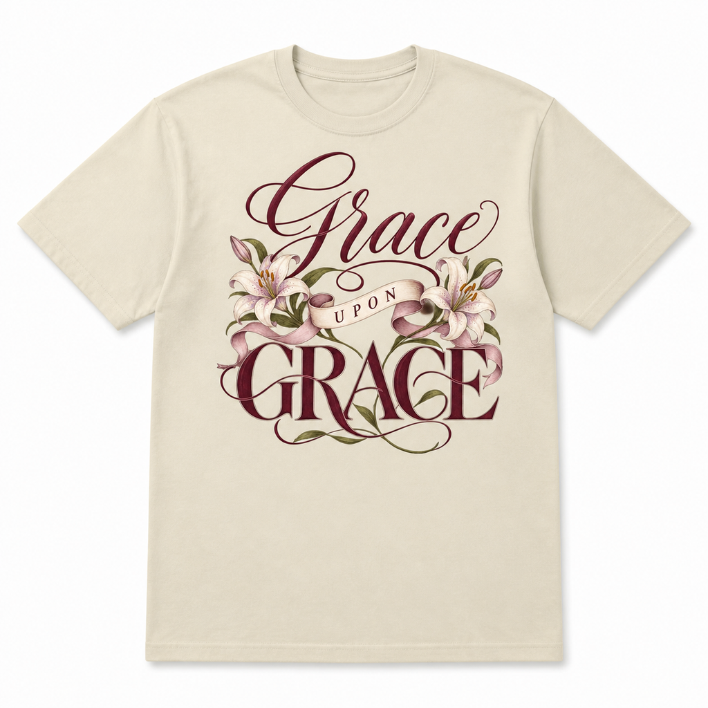Grace Upon Grace Tee flat front view