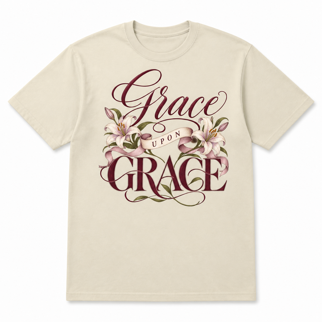 Grace Upon Grace Tee flat front view