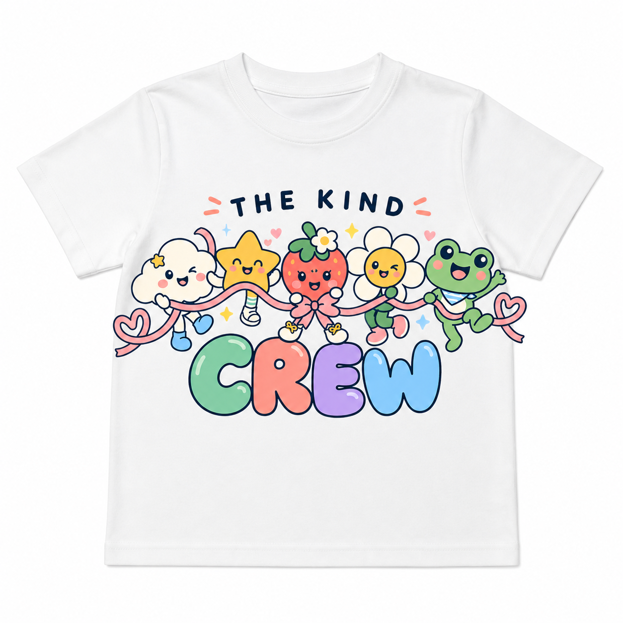 Kind Crew Kids Tee flat front view