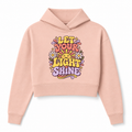 Let Your Light Shine Cropped Hoodie flat