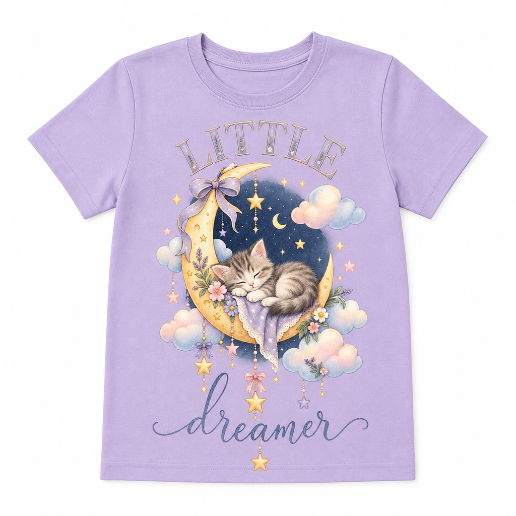 Little Dreamer Kids Tee flat front view