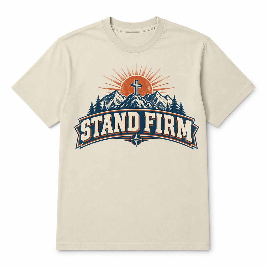 Stand Firm Tee flat front view