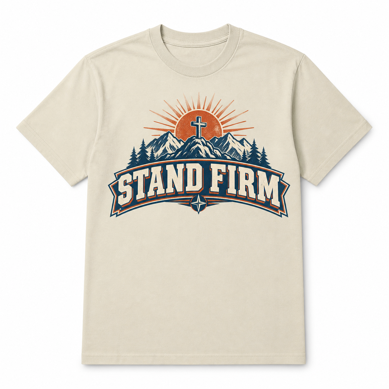 Stand Firm Tee flat front view