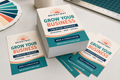 Stack of professionally printed full-color 4x6 promotional flyers